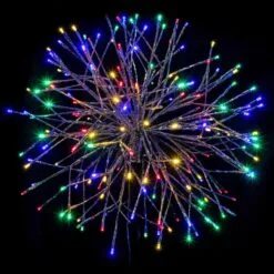24" Silver Twinkle Starburst - Multi-colored LED Lights 7 24" Silver Twinkle Starburst - Multi-colored LED Lights -Fiesta Shop sl tsb 24 m sl 1