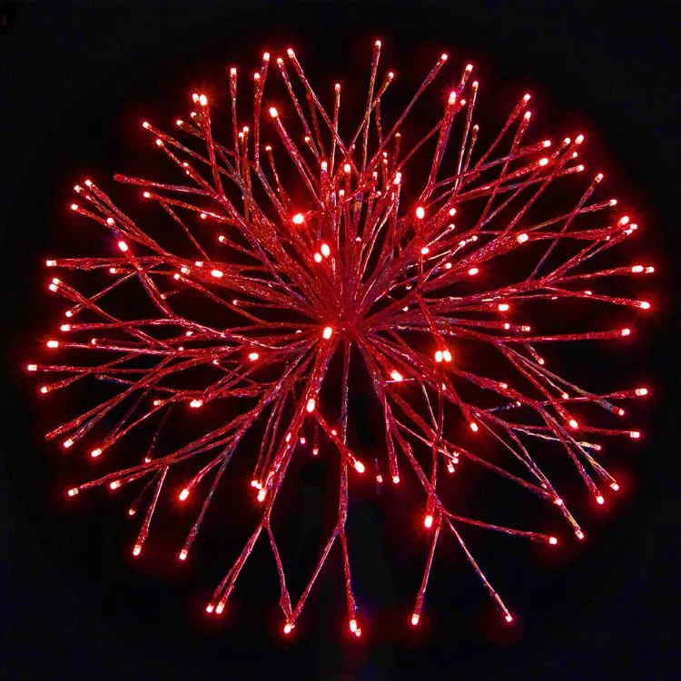 24" Red Twinkle Starburst - Red LED Lights 4 24" Red Twinkle Starburst - Red LED Lights - Image 2