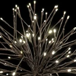 24" Brown Twinkle Starburst - Warm White LED Lights -Fiesta Shop sl tsb 24 ww br 2 1
