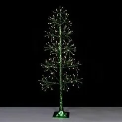 4' Green Starburst Tree - Warm White