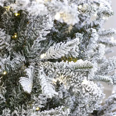 7.5' Indoor LED Flocked Siberian Fir Christmas Tree - Warm White 5 7.5' Indoor LED Flocked Siberian Fir Christmas Tree - Warm White - Image 3