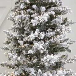 7.5' Indoor LED Flocked Alpine Fir Christmas Tree - Warm White 14 7.5' Indoor LED Flocked Alpine Fir Christmas Tree - Warm White -Fiesta Shop t it 75 1234 ww 9