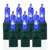 70 Light T5 Smooth Blue LED Christmas Lights 2 70 Light T5 Smooth Blue LED Christmas Lights -Fiesta Shop t5s b 2
