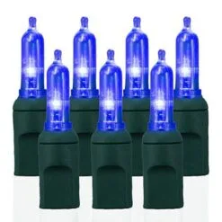 70 Light T5 Smooth Blue LED Christmas Lights
