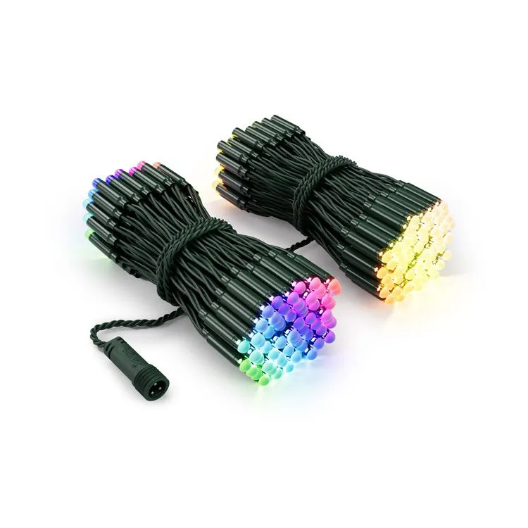 Twinkly Pro - RGBW Capsule - 250 Lights - 4" Spacing - Green Wire - Dual Line 3 Twinkly Pro - RGBW Capsule - 250 Lights - 4" Spacing - Green Wire - Dual Line