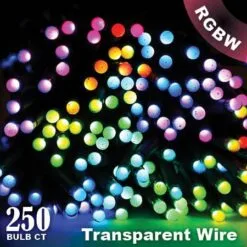 Twinkly Pro - RGBW Capsule - 250 Lights - 4" Spacing - Transparent Wire - Single Line 10 Twinkly Pro - RGBW Capsule - 250 Lights - 4" Spacing - Transparent Wire - Single Line -Fiesta Shop twinkly web 2020 13510