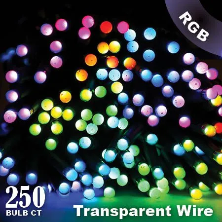 Twinkly Pro - RGB Capsule - 250 Lights - 4" Spacing - Transparent Wire - Dual Line (2020) 3 Twinkly Pro - RGB Capsule - 250 Lights - 4" Spacing - Transparent Wire - Dual Line (2020)