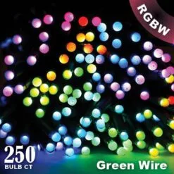 Twinkly Pro - RGBW Capsule - 250 Lights - 4" Spacing - Green Wire - Single Line -Fiesta Shop twinkly web 2020 1359