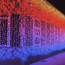 Twinkly Pro Curtain Lights - RGBW Capsule - 250 Lights - 5 Drops - Transparent Wire -Fiesta Shop twinklypro curtain 1 1