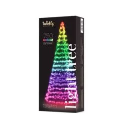 13' Twinkly Light Tree RGBW, 750L, Pole Included, Wifi