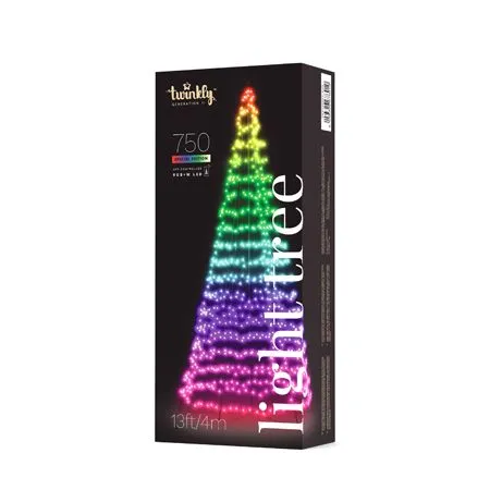 13' Twinkly Light Tree RGBW, 750L, Pole Included, Wifi 3 13' Twinkly Light Tree RGBW, 750L, Pole Included, Wifi