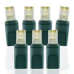 100 Light 2800K Warm White 5 Mm Wide Angle Conical LED Christmas Lights