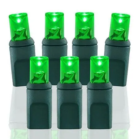 70 Lights Green 5 Mm Wide Angle Conical LED Christmas Lights 3 70 Lights Green 5 Mm Wide Angle Conical LED Christmas Lights