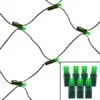 100 Light Green 5 Mm Wide Angle Conical LED Net Lights -Fiesta Shop wacnl g