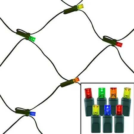 100 Light Multi 5 Mm Wide Angle Conical LED Net Lights 3 100 Light Multi 5 Mm Wide Angle Conical LED Net Lights