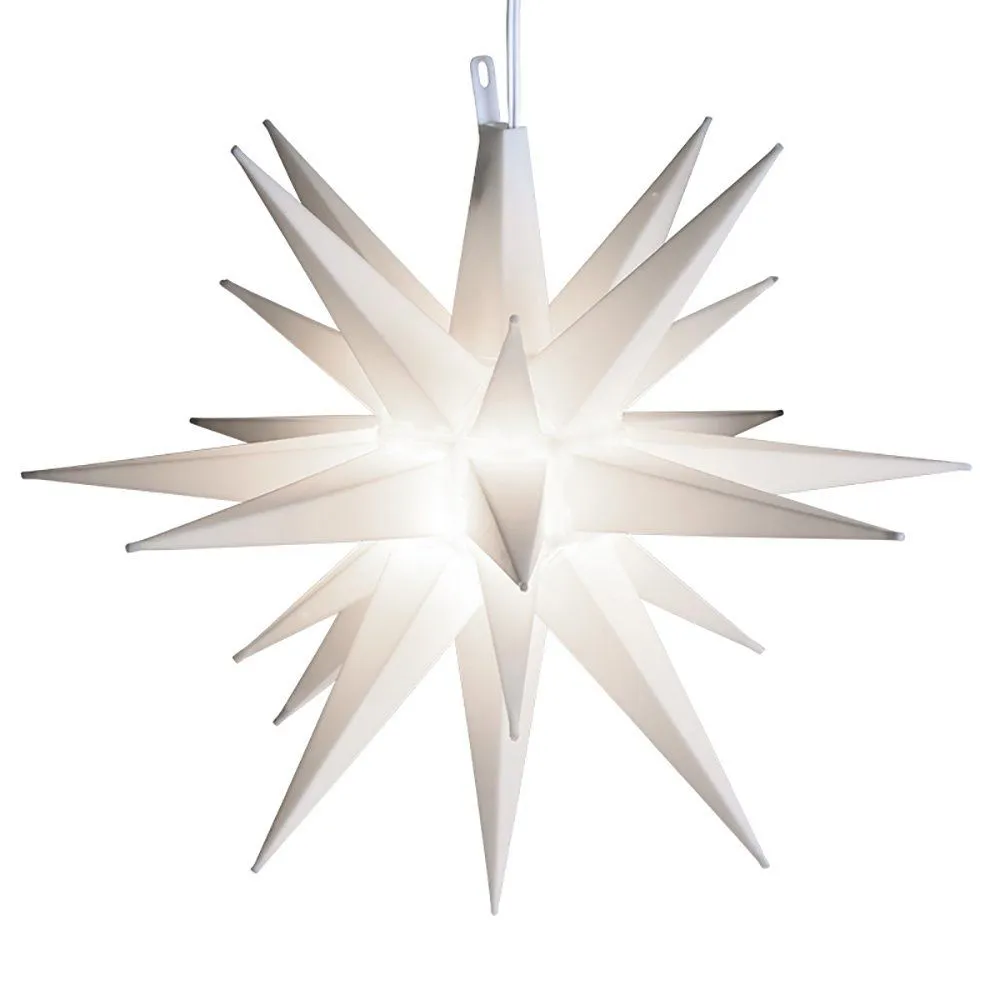 14" Moravian Star, White 3 14" Moravian Star, White
